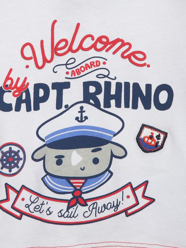 Set Of Printed T-Shirt And Shorts image number 4